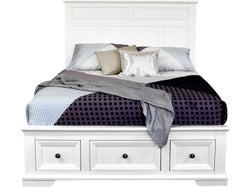 Amina Queen Slatbed With Drawers