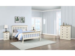 Avalon King 4 Piece Slat Bedroom Suite MKII with 6 Drawer Tallboy