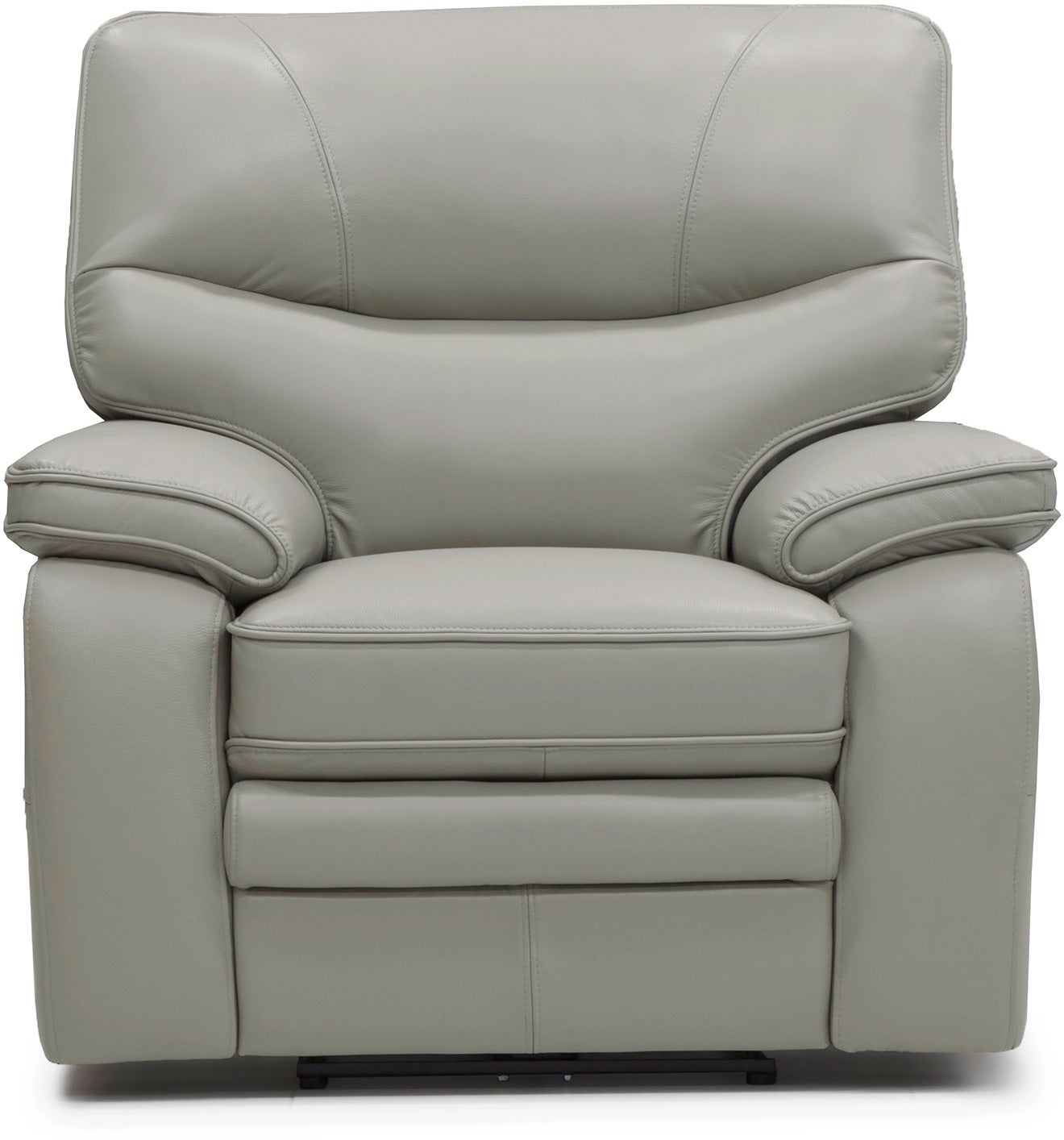 Baxter Leather Electric Recliner Lead Grey