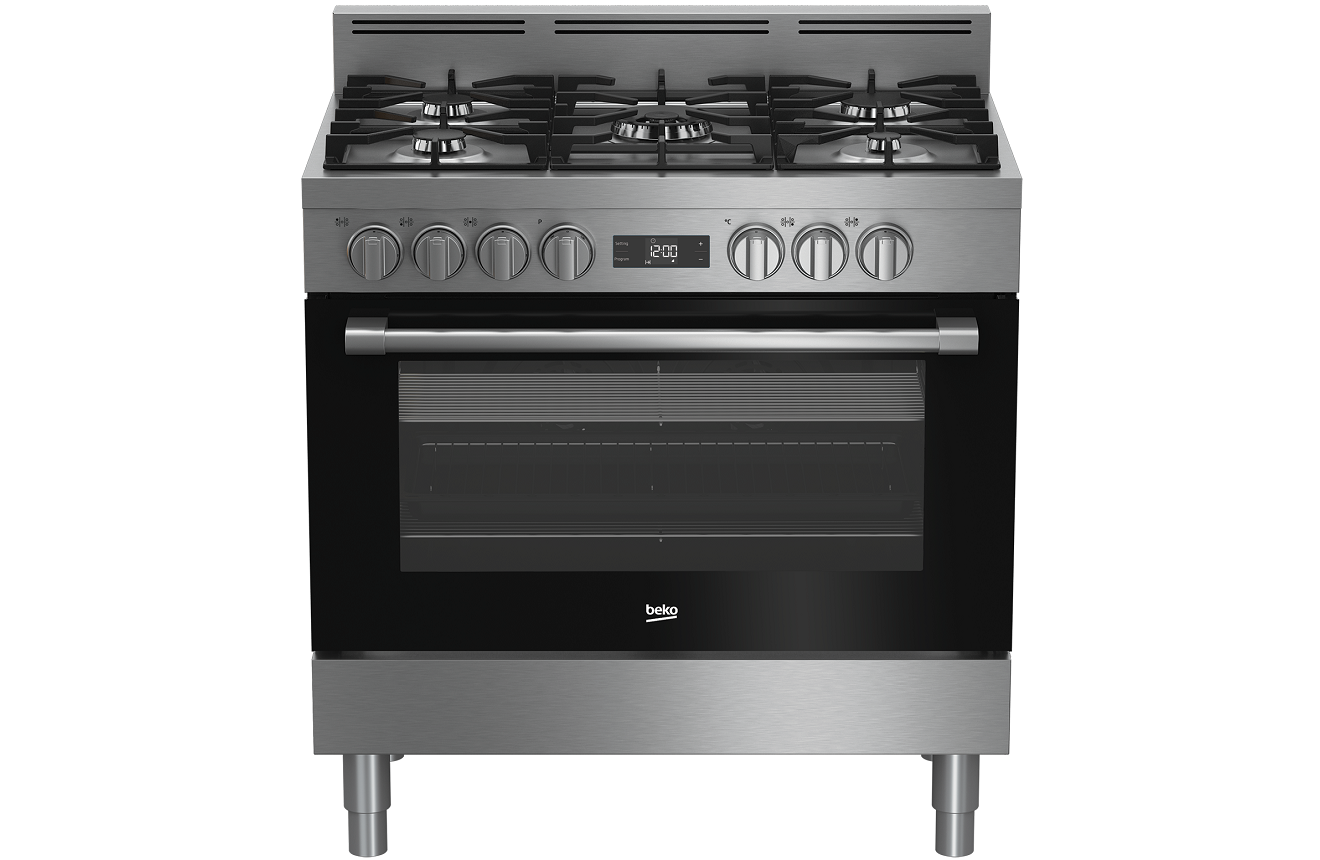 Beko 90cm Dual Fuel Freestanding Oven BFC916GMX1