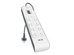 Belkin SurgePlus™ 8-Outlet USB (2.4A) Surge Protector with 2M Cord