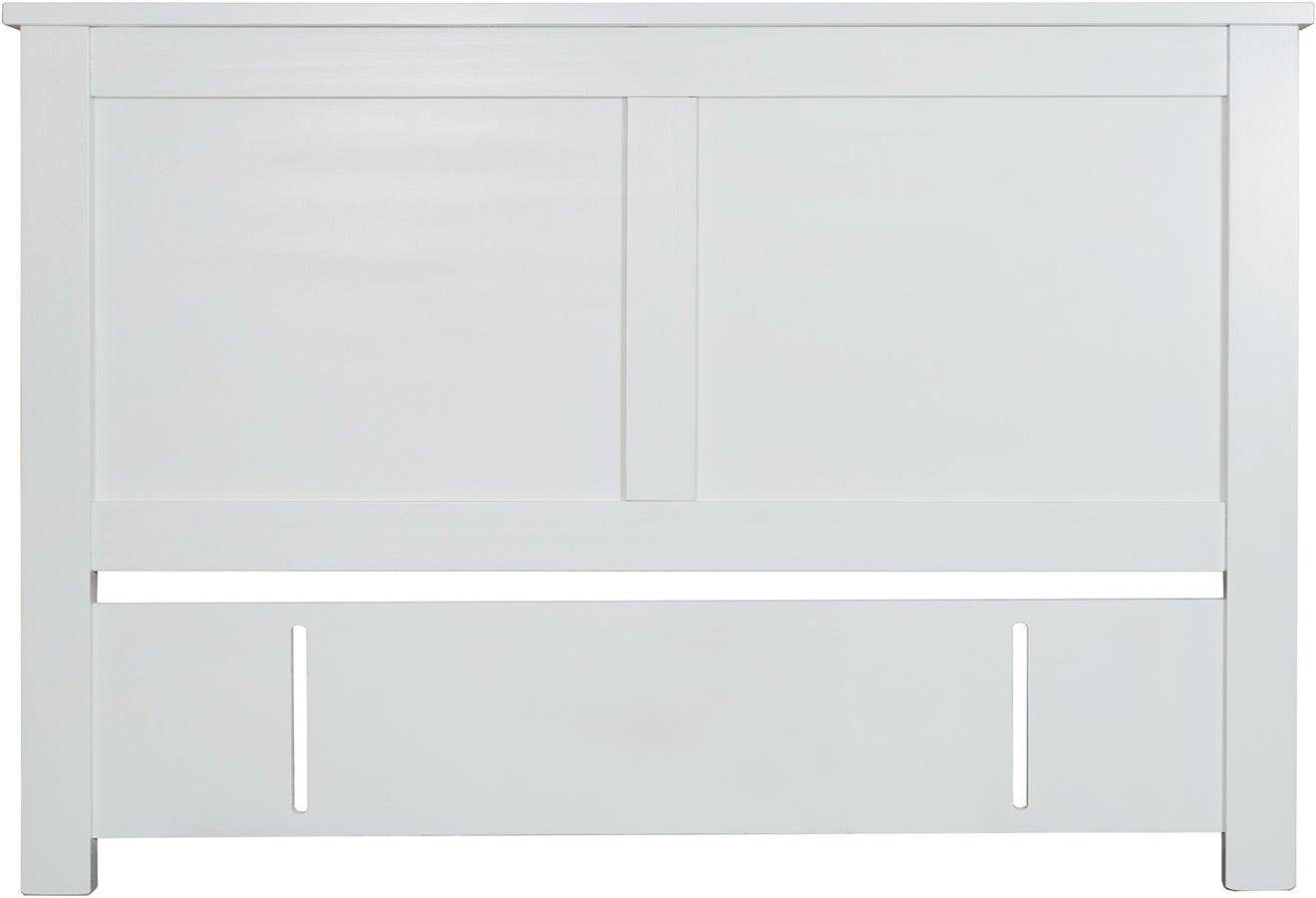 Brook Panelled King Single Headboard White