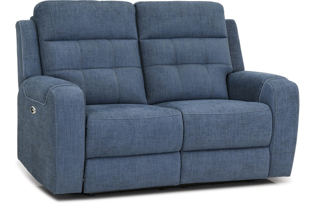 chelsea 2 seater powered recliner spencer blue