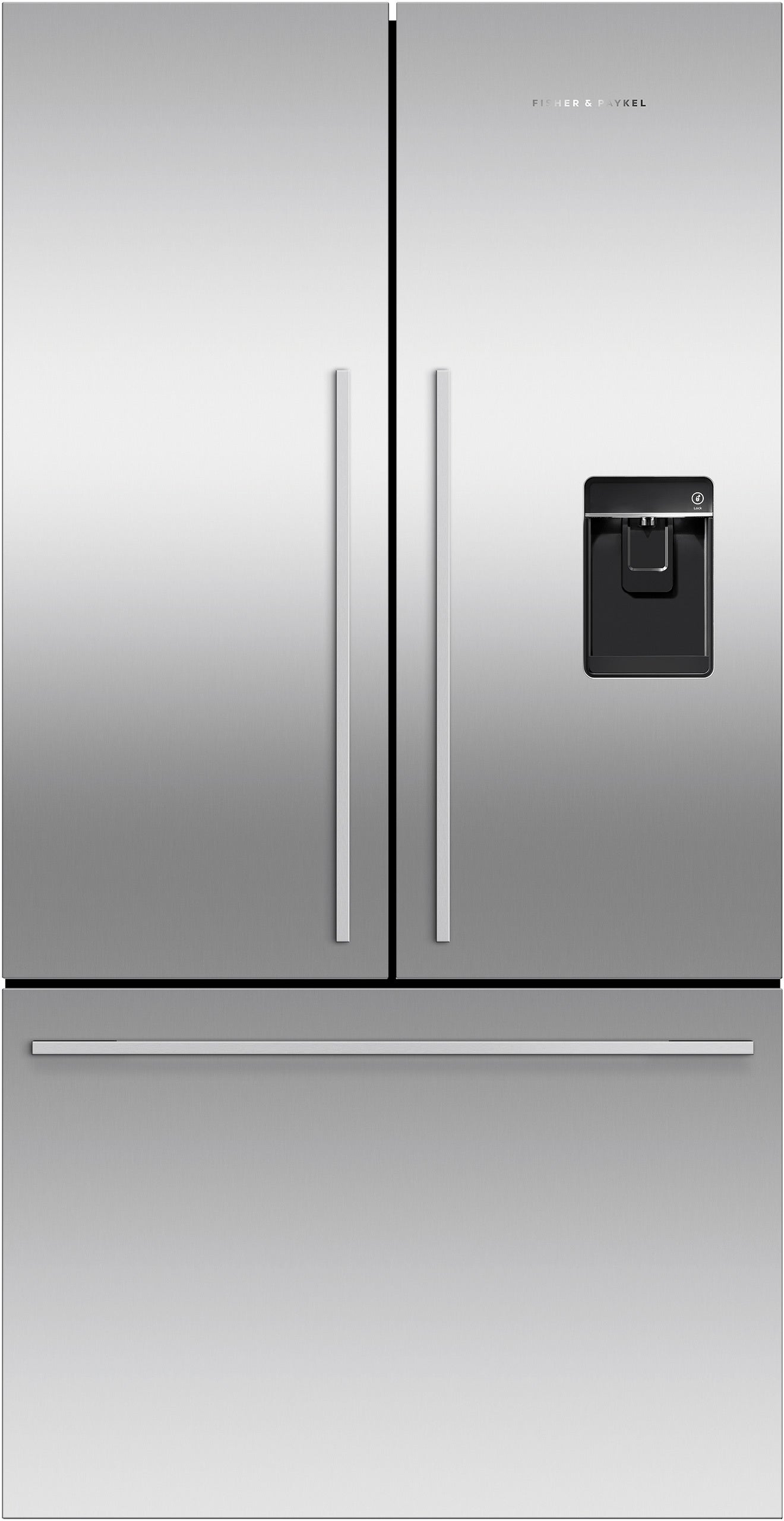 Fisher Paykel 614l Designer French Door Ice Water Refrigerator Freezer Rf610adux5