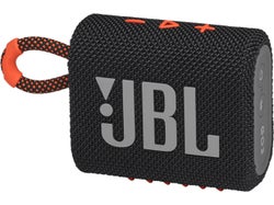 JBL GO 3 Portable Waterproof Speaker - Black/Orange
