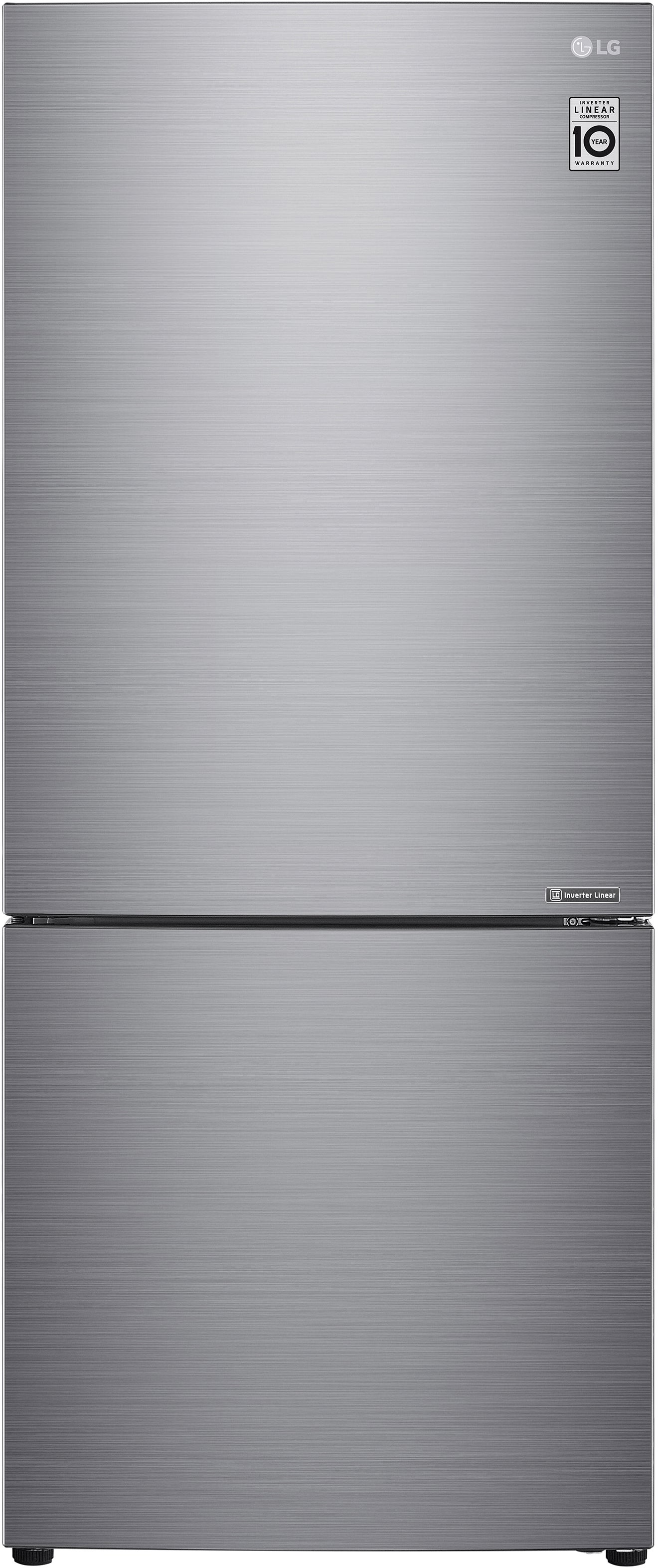 Lg 454l Platinum Bottom Mount Fridge Freezer Gb455pl