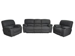 Medley Fabric 5 Seater Lounge Suite - Rhino Ash