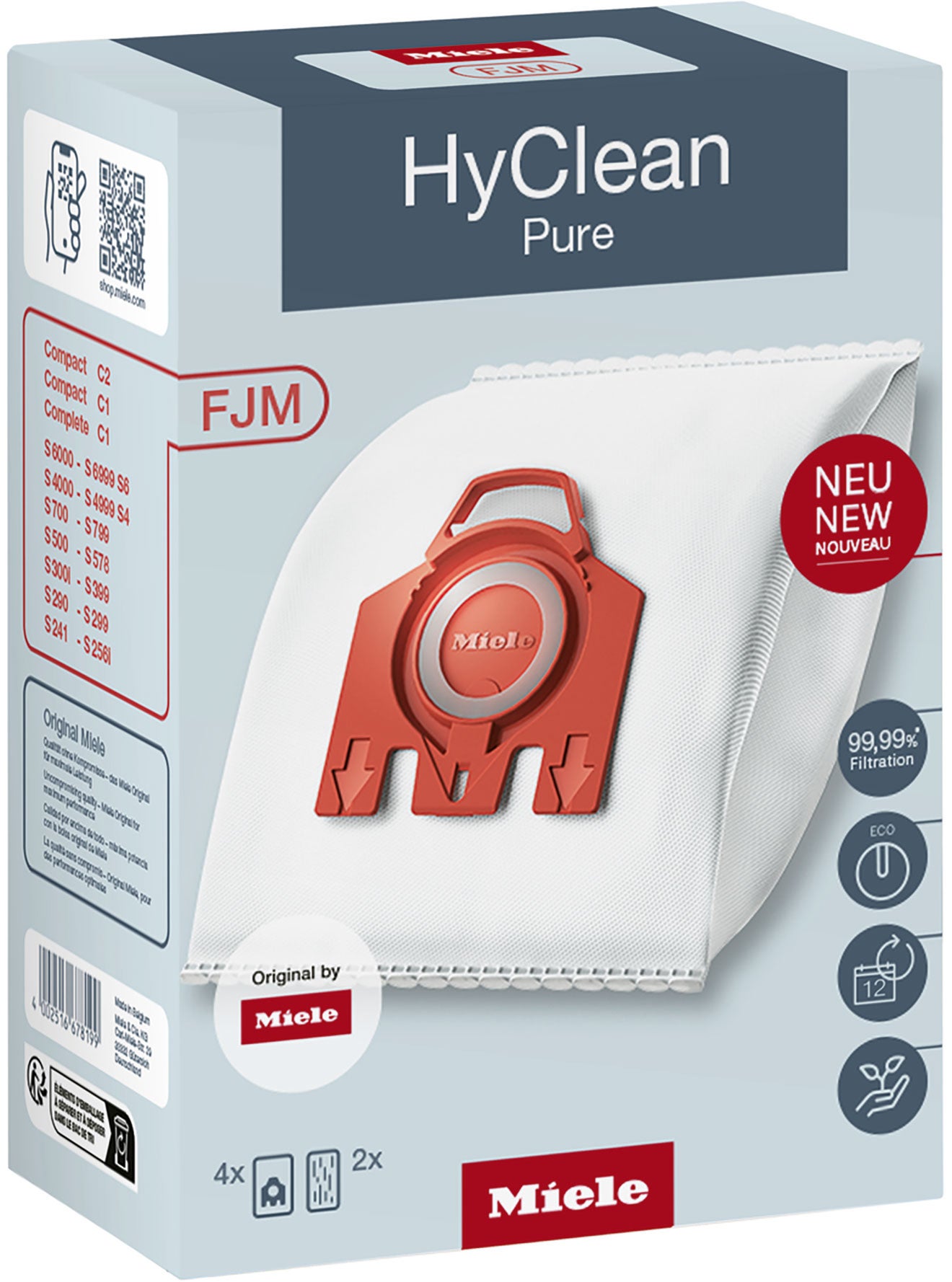 Miele FJM Hyclean Pure Vacuum Bags