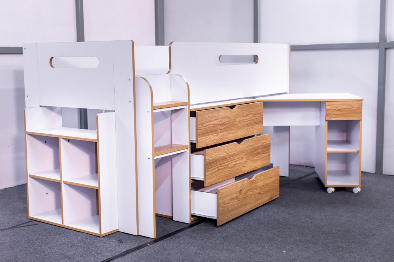 Oakey Dokey Cabin Bed with Desk and Drawers