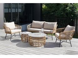 Riviera Outdoor 5 Piece Lounge Setting with Cover