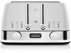 Sunbeam New York Collection 4 Slice Toaster - White Silver