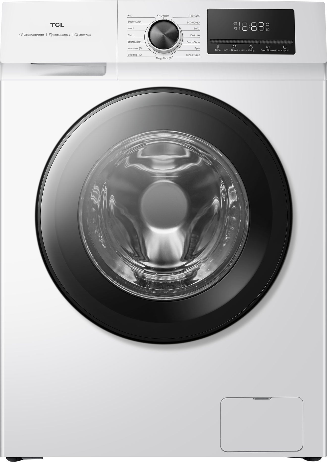 TCL 7.5kg Front Load Washing Machine P108FLW