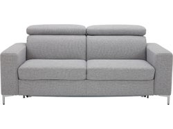 Trieste Fabric Sofa Bed - Silver