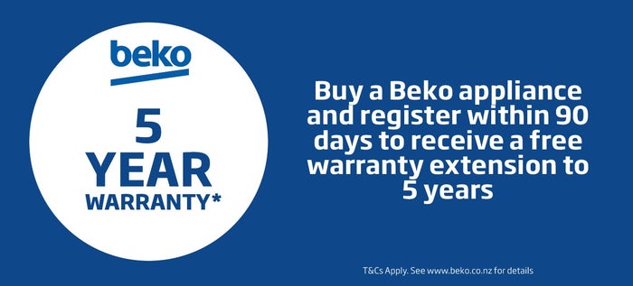 Bonus warranty extension to 5 years via redemption*